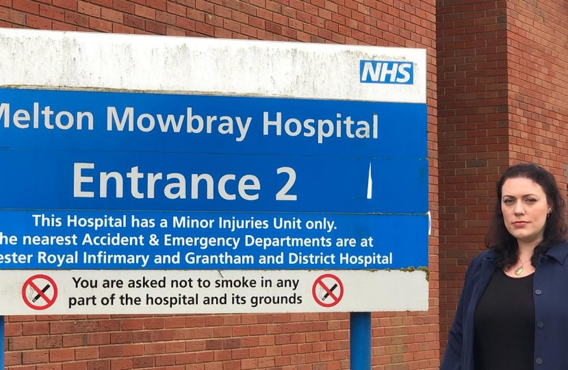 Alicia Kearns at Melton Mowbray Hospital