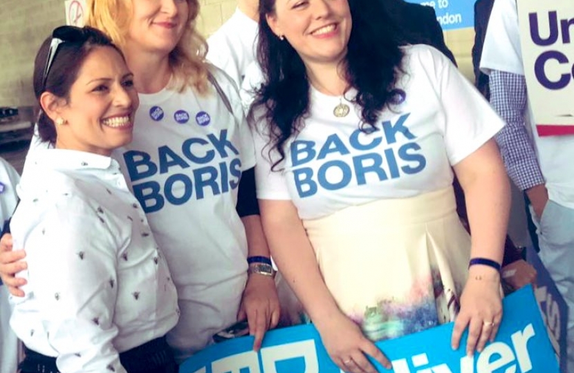 Alicia Campaigning for Brexit and Boris Johnson