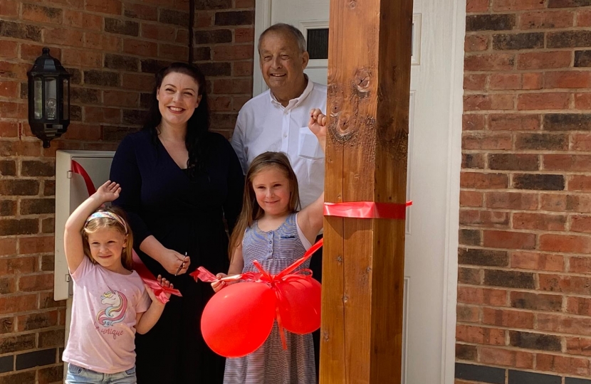 Alica Kearns MP Opens Almshouse in Hallaton