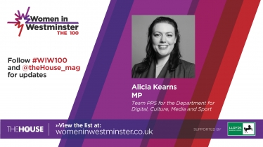 Alicia Kearns has been recognised as one of the leading women in Westminster