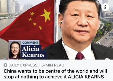 Alicia Kearns Daily Express China