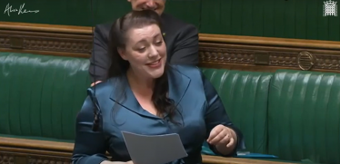 Alicia speaking in the Adjournment Debate